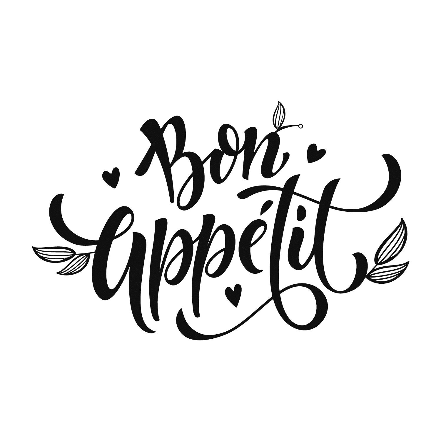 Sticker Déco Bon Appétit Floral Stickrs