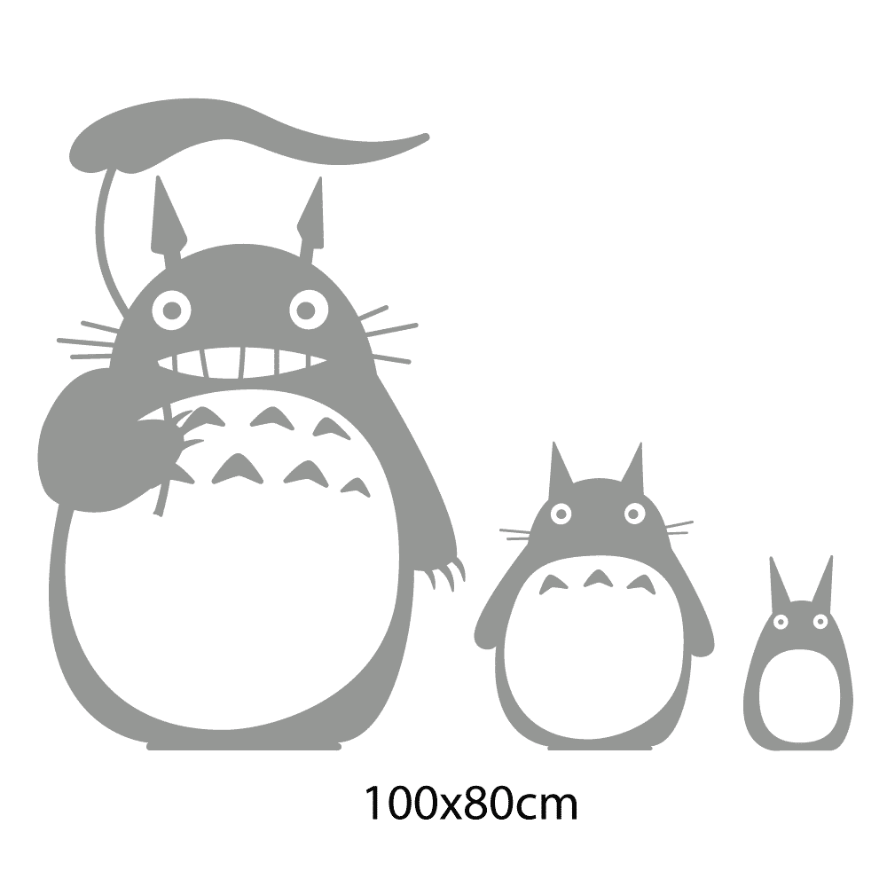 Totoro-100×80-gris